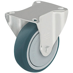 Blickle 297119 B-PTH 100K Pressed Steel Fixed Castor - Wheel &#xD8; 100mm