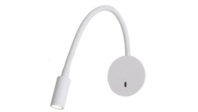 Kinkiet Senise Biały Do Czytania Elastyczne Ramię Z Led 3000K Lp-2021/1W Wh...