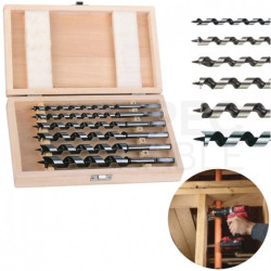 Zestaw wierteł krętych do drewna, płyt wiórowych, sklejki 8-20mm w kasecie 6szt. MILWAUKEE