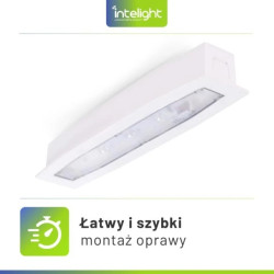 Oprawa sieciowo-awaryjna podtynkowa SUPREMA SO 150 M 3H AT IP54 PT / 94554