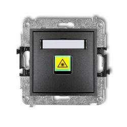 MINI Mechanizm gniazda światłowodowego/optycznego pojedynczego grafitowy 11MGOP-1