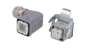 C146-10E0039264 Złącze Hdc Męski + Żeński C146 4Pin 3+Pe Rozmiar A3 M20