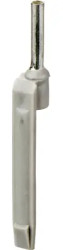 Insulated wire end ferrule, 0.75 mm², 14 mm long, DIN 46228-4, gray, DZ5CA007D