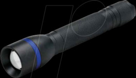 148651 LED torch, 300 lm, black, 2x AA batteries