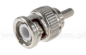 Wtyk BNC, zaciskany na przewód RG174