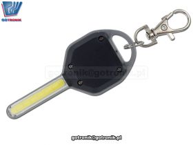 Kluczyk LED COB mini latarka brelok