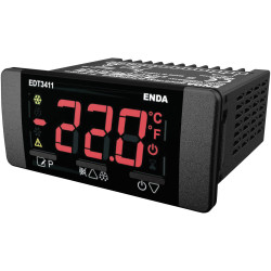 Enda EDT3411-230-08 Temperature Controller NTC -60 to &#x2B;150&#xB0;C 8A Relay