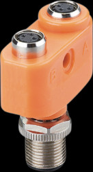 Y splitter, 1 x M12, 2 x M8 for sensors, EBC112