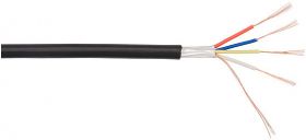 Kabel 4 x 0,5mm linka wielodrutowy z ekranem = 1 metr