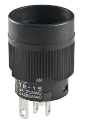 Nasadka przełącznika Wł.-(wł.) SPDT średnica wycięcia 15mm, montaż panelowy NKK Switches