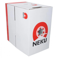 Kabel teleinformatyczny U/UTP kat.5e 155MHz wewnętrzny Eca PVC szary NEKU /305m/