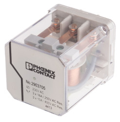 Przekaźnik mocy 230V ac 3PDT Phoenix Contact 2.8W Wtyk 7080Ω Wciskane