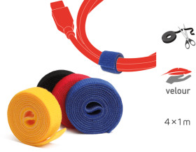 LTC 1230 Hook and Loop Tape, 4 x 3.3ft, colored