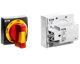 Napęd drzwiowy boczny lewa strona czerwono-żółty NZM2-XSRM-L 266672