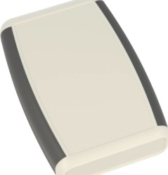 ABS handheld enclosure, (L x W x H) 117 x 79 x 24 mm, light gray (RAL 7035), IP54, 1553BGY