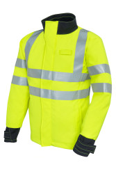 Softshell Jacket Hi-Vis Yellow/Black Cat