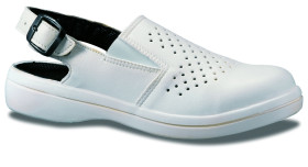 Sandale en microfibre blanche Pauline SB