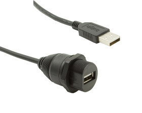 Kabel USB Złącze A USB A Złącze B USB A dł. 3m Kabel USB-A USB 2.0 kolor: Czarny