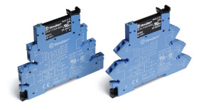 Przekaźnikowy moduł sprzęgający 6,2mm, SSR wyj. 2A /24V DC zasil. 220-240V AC/DC, zaciski sprężynowe 38.91.0.240.9024