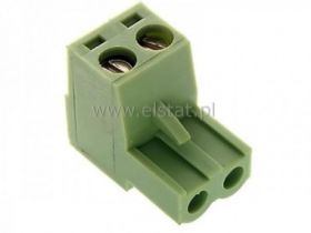 Listwa montaż. kątowa 2-zacisk. żeńska r = 5,08