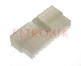 GNIAZDO MFH20F+OBUDOWA RASTER 4.2MM 7A/250V NA PRZEWÓD