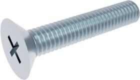 Countersunk head screw, PH cross slot, M5, 10 mm, steel, galvanized, DIN 965/ISO 7046, BYB-3-16H2552