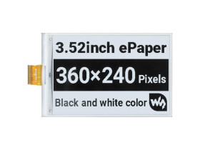 Waveshare 3.52inch e-Paper raw display, 360 × 240, SPI Interface