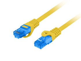 Kabel krosowy patchcord S/FTP kat.6A LSZH CCA żółty 3m