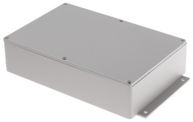 Obudowa Aluminium odlewane szerokość zew. 146,1 mm długość zew. 252 mm wys. zew. 55,5 mm RS PRO IP66 Szary