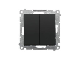 SIMON 55 Wyłącznik zwierny przycisk poczwórny szybkozłącza czarny mat TP4.01/149 KONTAKT SIMON