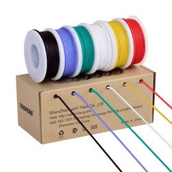 Przewody silikonowe 18AWG zestaw 6 rolek x 4metry