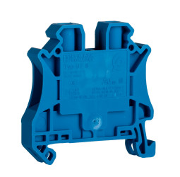 Blok zacisków przelotowych Phoenix Contact poziomy: Pojedynczy 24 → 8AWGŚruba UT 6 BU 41A 1 kV