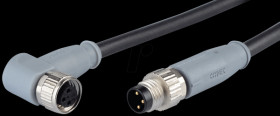 43-11316 SAL M12x1 - 4-pole, connection lead, 5 m
