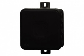 Puszka hermetyczna V5, termoplast 75x75x41 IP54, czarna - klik, 12 osłabień