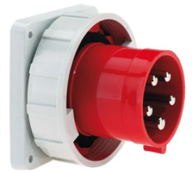 Wtyczka odbiornikowa tablicowa TE proste 63A 5p 400V 6h IP67 28180