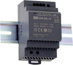MEAN WELL DDR-60G-12 Przetwornik DC/DC na szynę DIN 12 V/DC 5 A 60 W Ilość wyjść:1 x Content 1 szt.