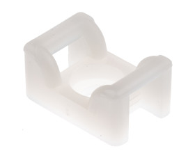 Uchwyt opaski kablowej do opasek 6mm długość 18mm szerokość 12 mm średnica otworu 4.5mm HellermannTyton Naturalny