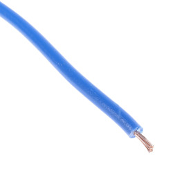 Przewód montażowy 0,75 mm2 Ciemnoniebieski RS PRO PVC 20 AWG 1 kV dł. 100m 24/0,2 mm +105°C CSA C22.2 typ TEW, UK