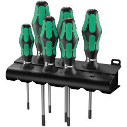 Wera 05138250001 367/6BO 6-Piece Kraftform Plus Screwdriver Torx Security Set