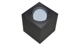 Oprawa Sufitowa Febe Black Ruchoma Kwadrat Alumini