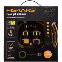 Fiskars 1027101 Premium Garden Hose 15m Anti-Twist UV-Resistant