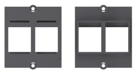 Ramka modułowa 2x Keystone czarna Bachmann (917.000)