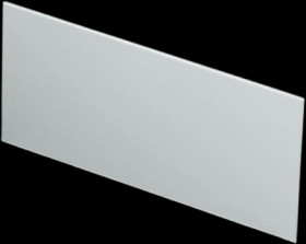 Front plate, aluminum, (W x H) 124.2 x 56.6 mm, white, for SHELL-TYPE CASES O/V 190, Vers. I/V, A9114121