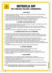 ZNAK - IAA24 Instrukcja BHP przy obsłudze maszyny offsetowej 24,5 x 35 cm PN - Płyta 1mm