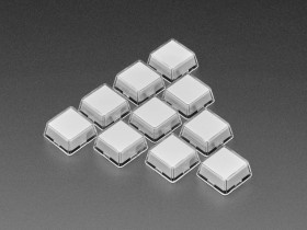 Adafruit Relegendable Plastic Keycaps for MX Compatible Switches 10 pack