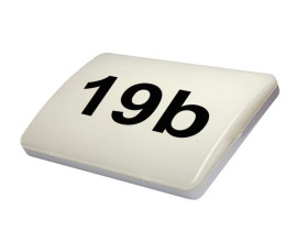 Oprawa LED natynkowa ZORIA z numerem domu i czujnikiem zmierzchu 12W, IP65, 4000K