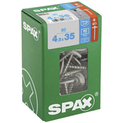 SPAX 4577000450357 Tinsmith screw Stainless steel 4.5 mm 35 mm Pack of 60