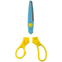 kwb 20890 kwb 020890 craft scissors 165mm zig-zag cut rounded tip