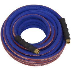 Sealey AH15R Air Hose 15m x &#xD8;8mm with 1/4&quot;BSP Unions Extra-Heavy-Duty
