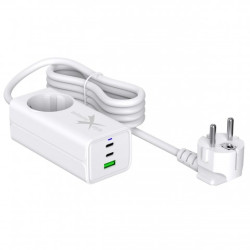LAD.SIE GAN EVO 65W 2 XUSB-C+USB+230V TC